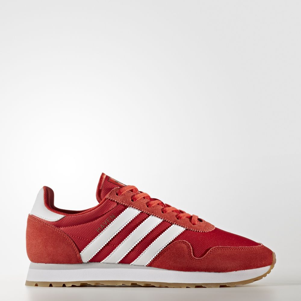 Adidas Haven - Originals ανδρικα - Κοκκινα/Ασπρα,Μέγεθος: EU 36 – 54 2/3 (791NZMXT)